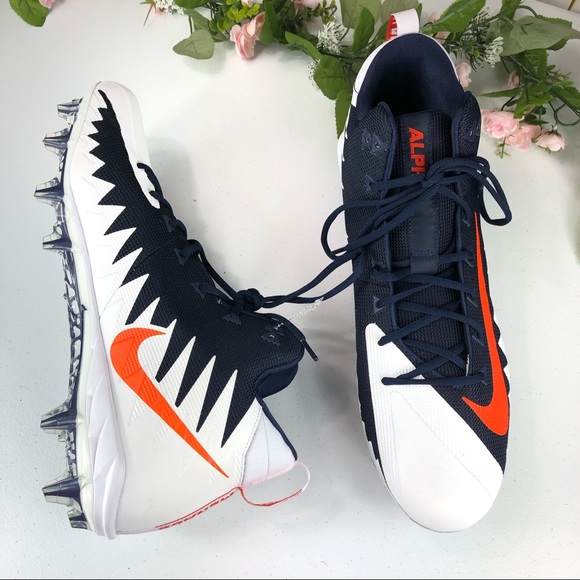 Nike Other - Cleats Nike Alpha Menace Blue White Orange Sz 18